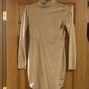 Forever 21 Taupe Long Sleeve Dress